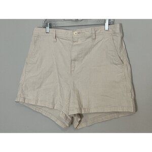Madewell Womens Cream Cotton Shorts Size XL